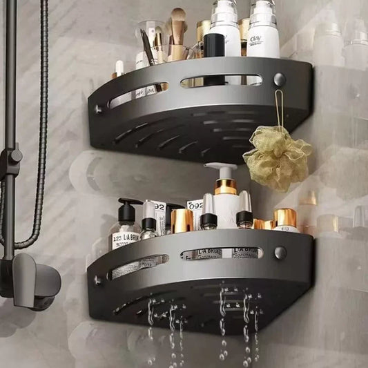 Portable Punch-free Bathroom Shelves