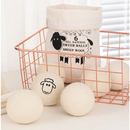 6pcs Eco-Friendly Wool Dryer Balls