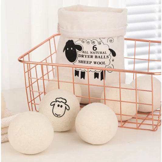 6pcs Eco-Friendly Wool Dryer Balls