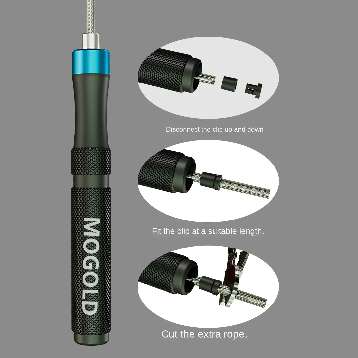 Adjustable Jump Rope With Bearings