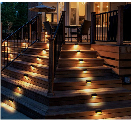 Waterproof Solar Step & Deck Lights for Patio