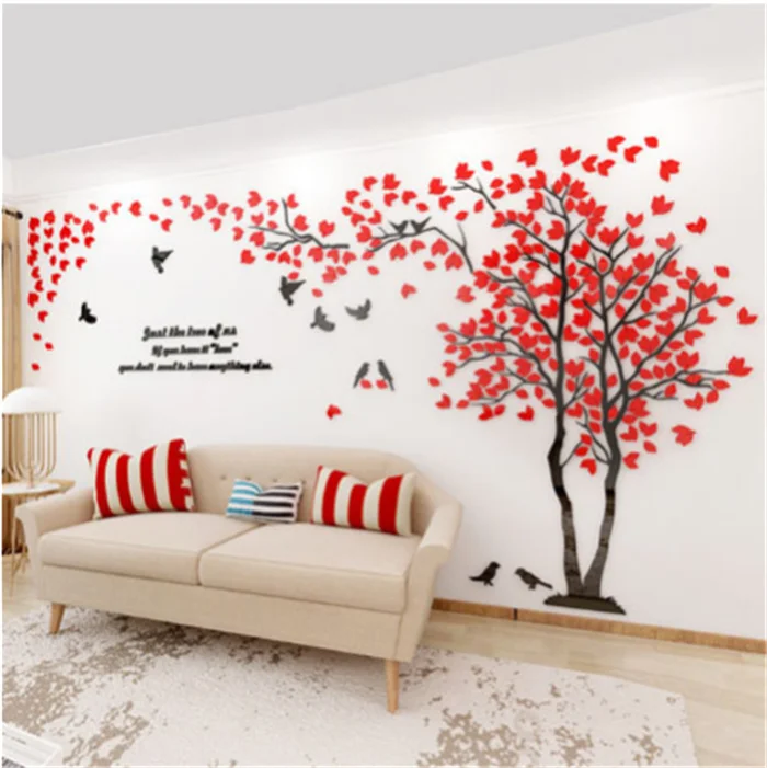 3D Mirror Tree Wall Sticker