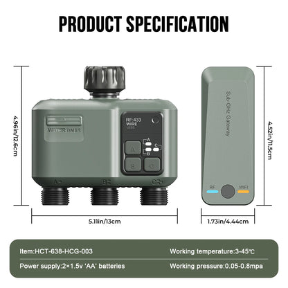 Automatic Garden Irrigation Controller with Rain Delay