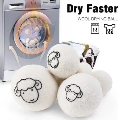 6pcs Eco-Friendly Wool Dryer Balls