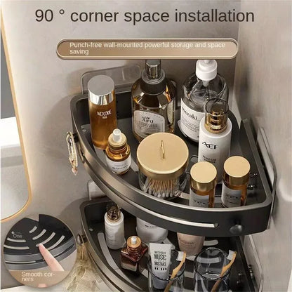 Portable Punch-free Bathroom Shelves