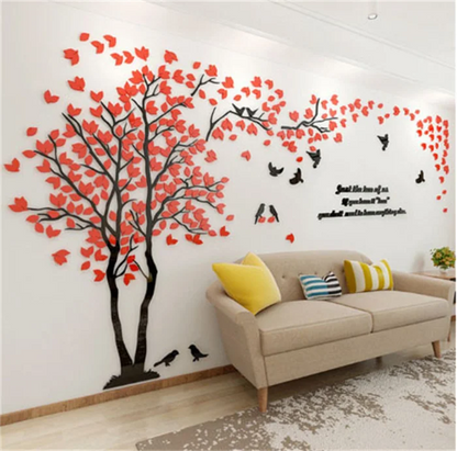 3D Mirror Tree Wall Sticker