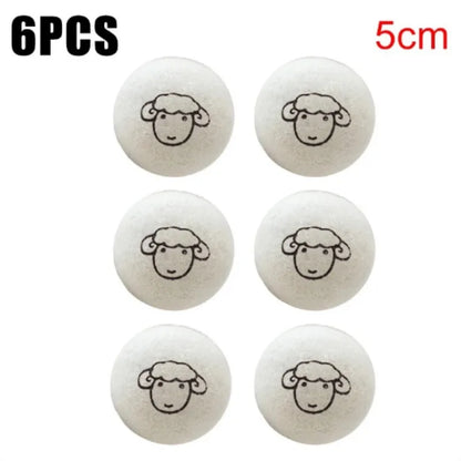6pcs Eco-Friendly Wool Dryer Balls
