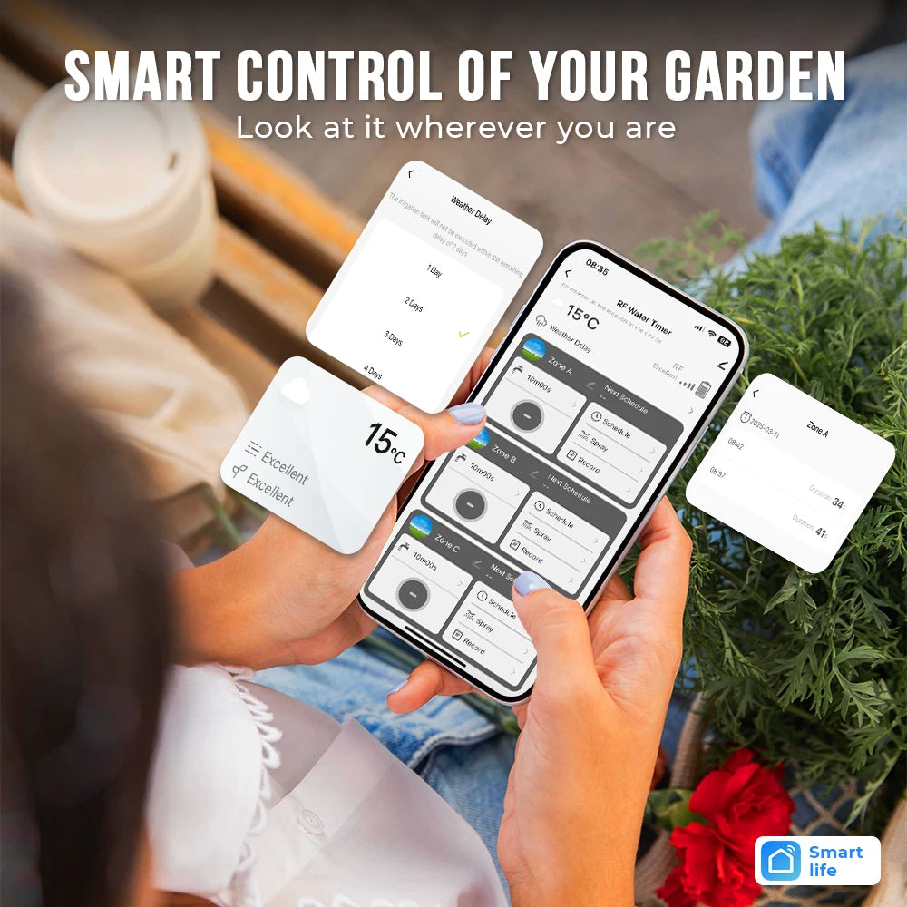Automatic Garden Irrigation Controller with Rain Delay