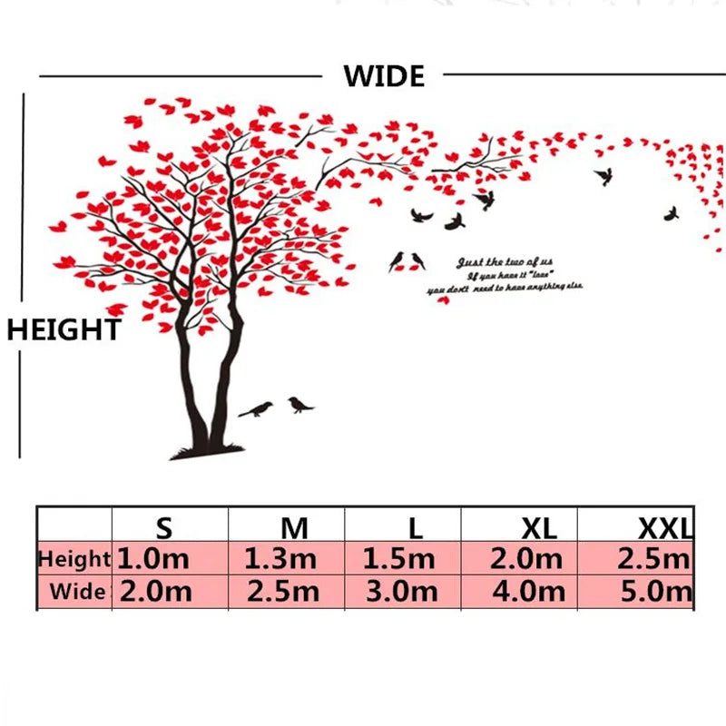 3D Mirror Tree Wall Sticker
